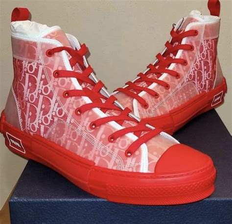 dior red sneaker